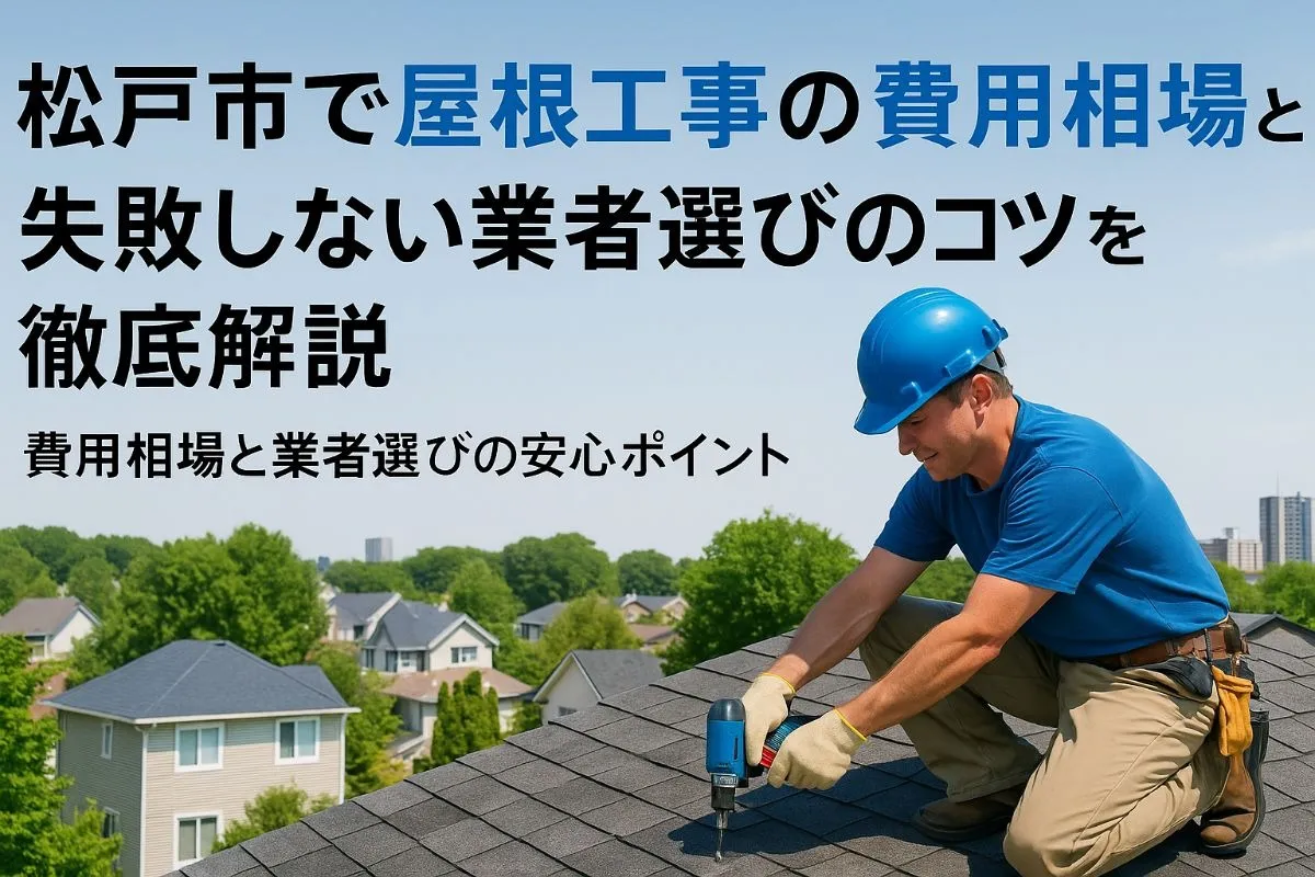 松戸市で屋根工事の費用相場と失敗しない業者選びのコツを徹底解説